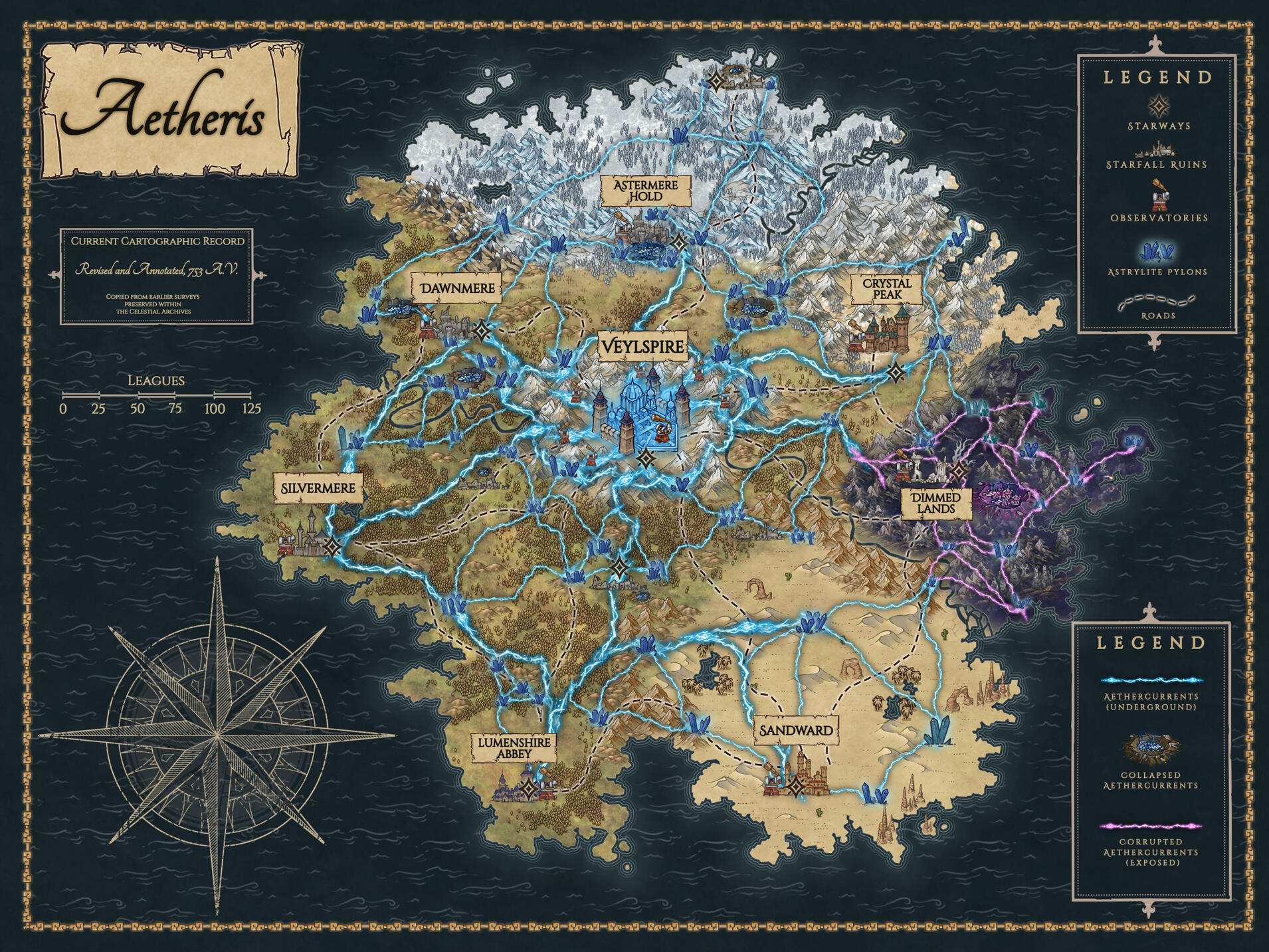 Map within the Starless Sky books. Done by Saumyasvision/Inkarnate.